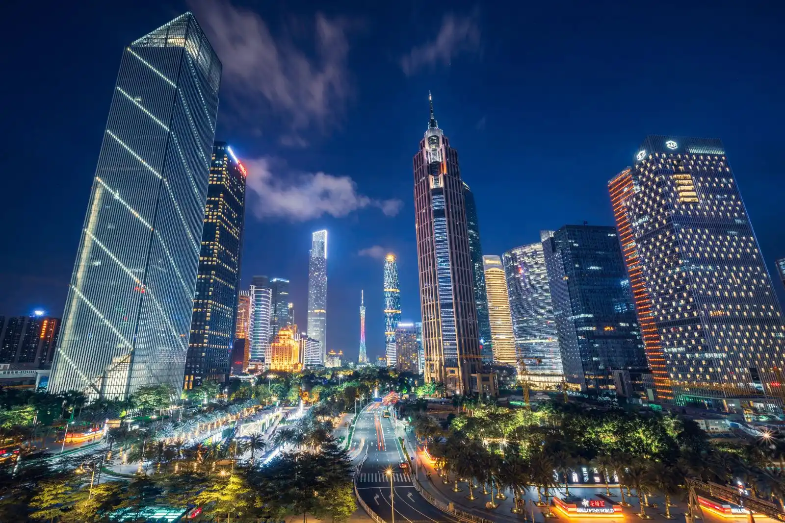 Guangzhou at night, China