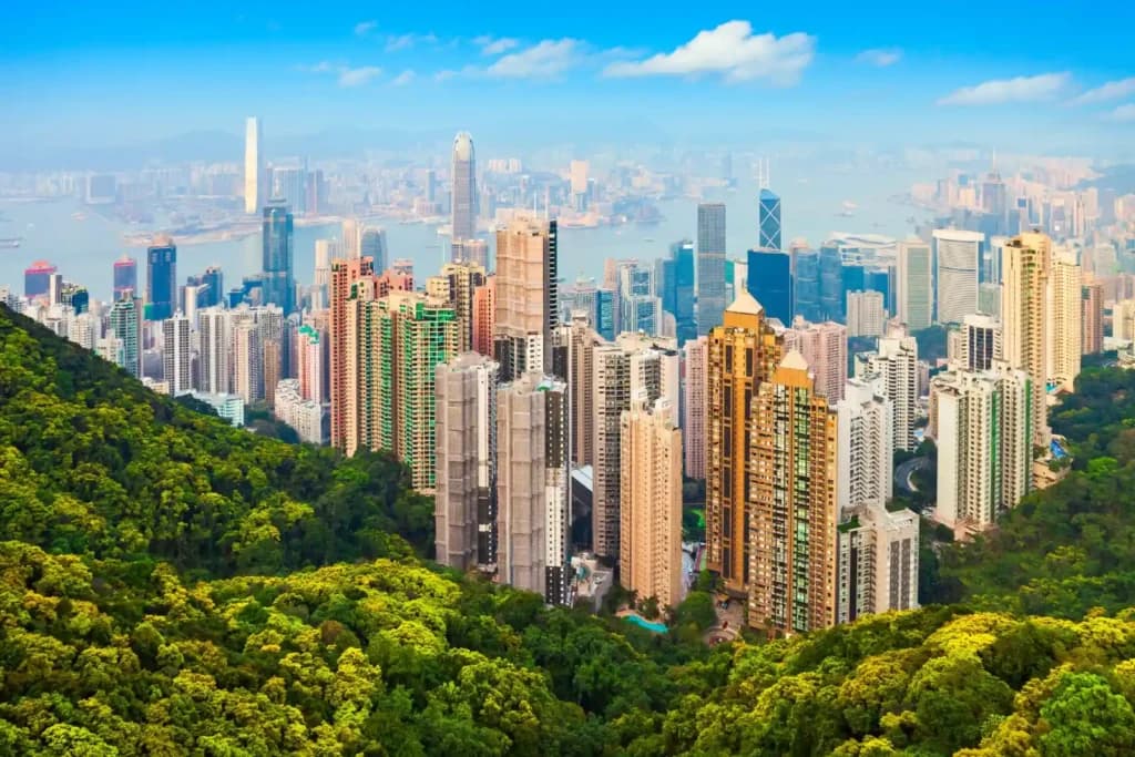 Hong Kong skyline from Victoria Peak