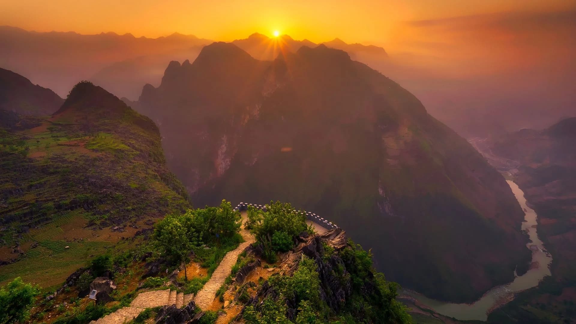 Mountain valley in Vietnam