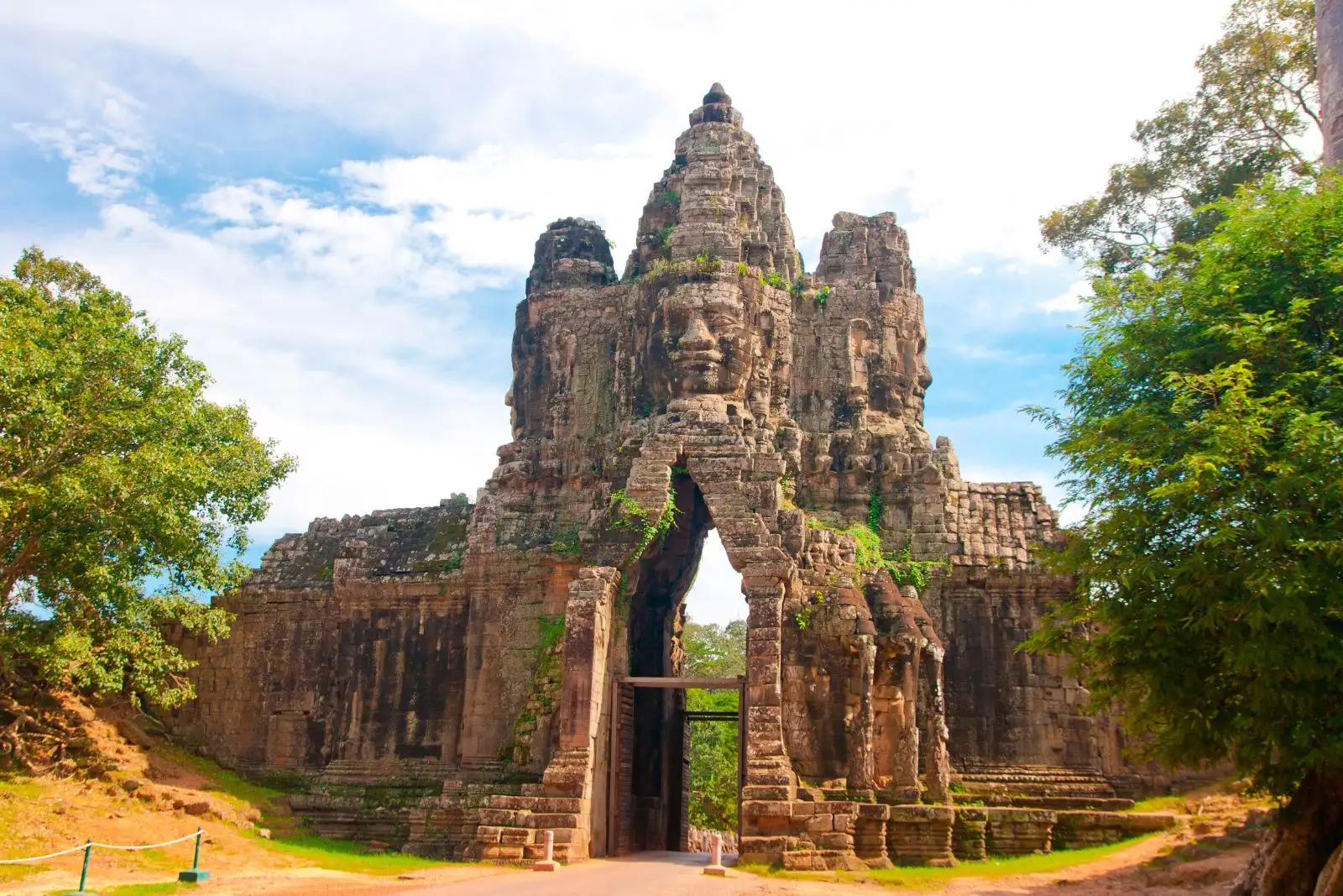 The stone faces of the Bayon, Angkor Thom